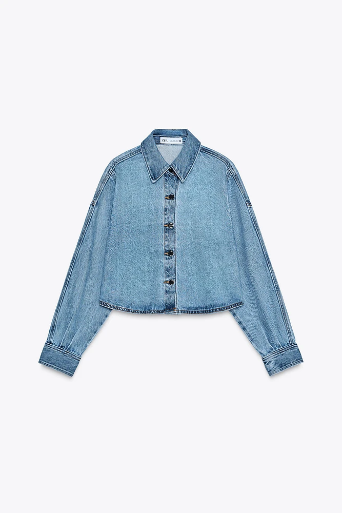 CHEMISE Z1975 CROPPED OVERSIZE EN JEAN