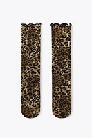 THIN ANIMAL PRINT SOCKS