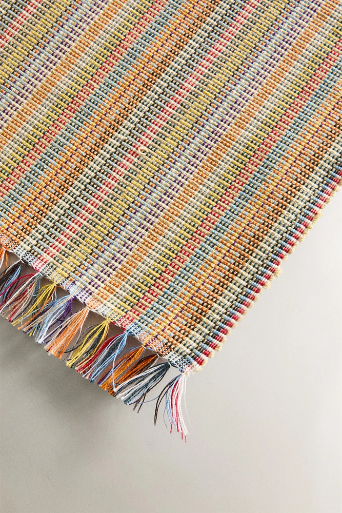CHEMIN DE TABLE COTON RAYURES