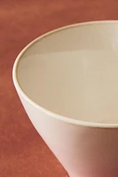 STONEWARE BOWL WITH CONTRAST RIM
