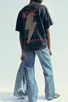 WASHED EFFECT T-SHIRT ©AC/DC