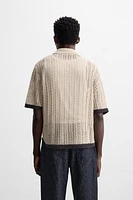 KNIT LACE SHIRT