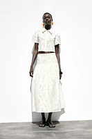 CHEMISE COURTE TEXTURÉE
