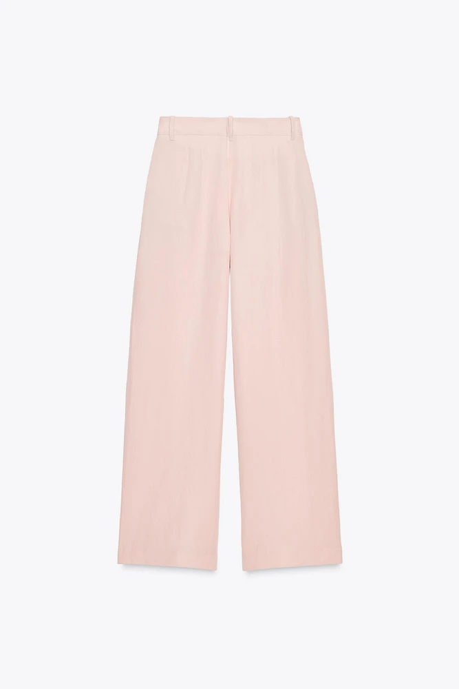 PANTALON LARGE À PINCES