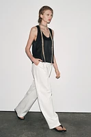 TOP SANS MANCHES PLIS NERVURÉS ZW COLLECTION