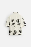 CHEMISE BRODERIES CONTRASTE