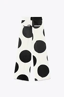 ZW COLLECTION POLKA DOT WIDE-LEG PANTS