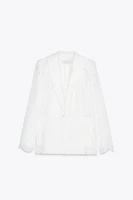 PERFORATED EMBROIDERY BLAZER