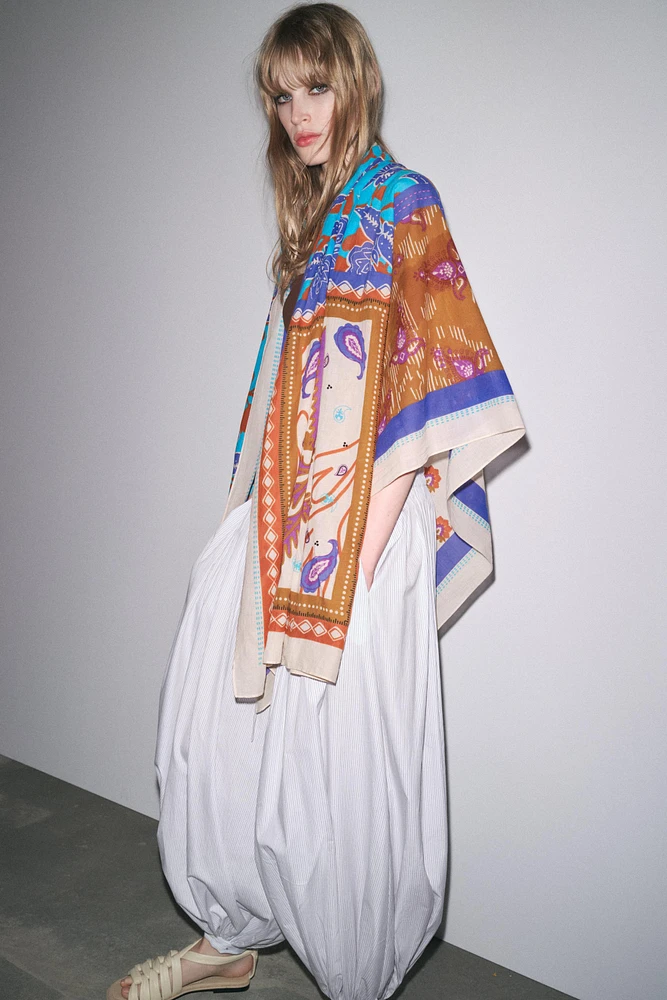 PRINTED COTTON SCARF