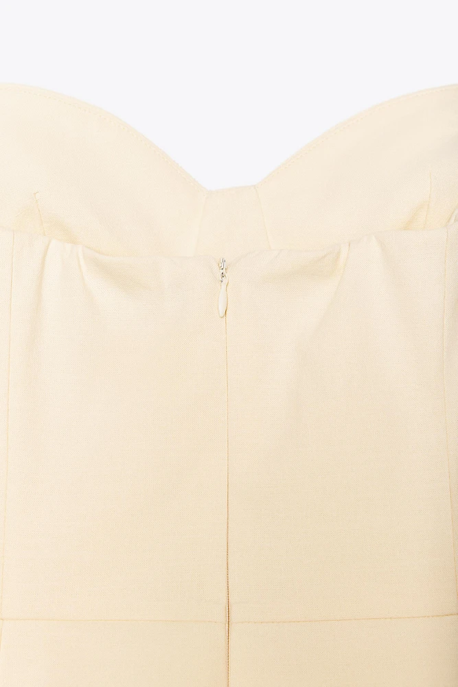 STRAPLESS MINI DRESS