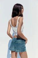SHORT MICRO EN JEAN TRF TAILLE NORMALE