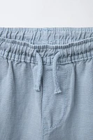 PANTALON DROIT AVEC LIN