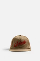FLAT BILL EMBROIDERED CAP