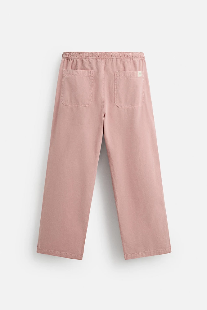 WASHED CANVAS PANTS