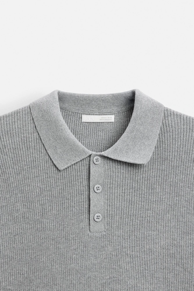 PEARL KNIT POLO SHIRT