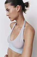 HALTER BRA WITH POLYAMIDE