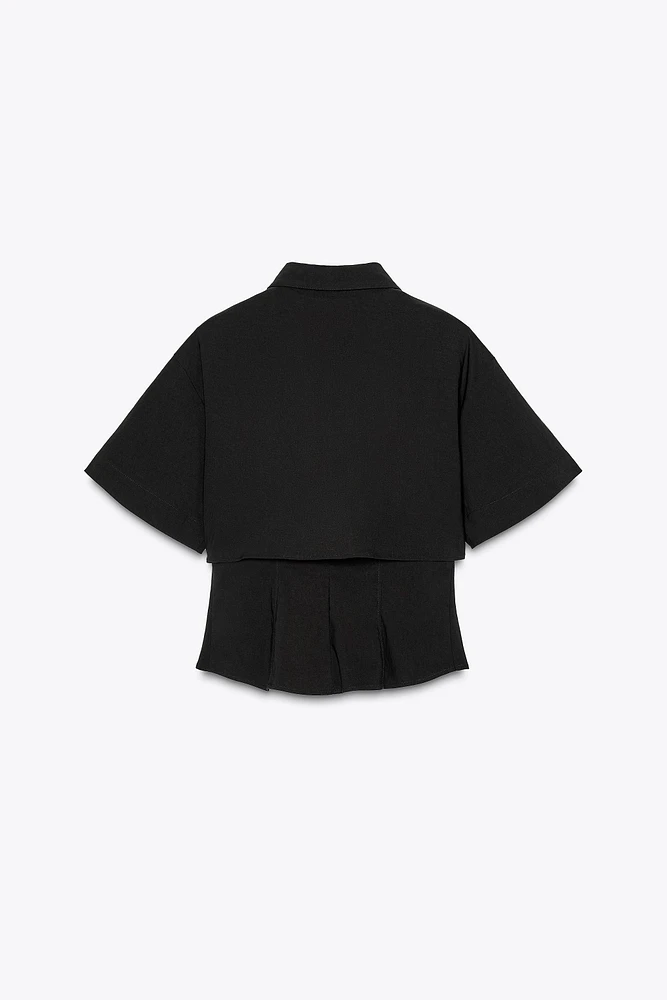 CHEMISE DOUBLE MANCHES COURTES