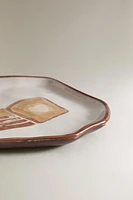 SIDE PLATE WITH TOAST MOTIF