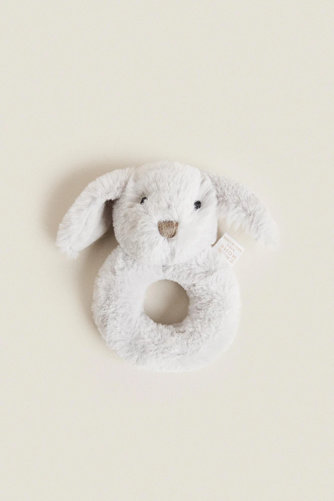 CHILDREN’S BUNNY PLUSH TOY RATTLE