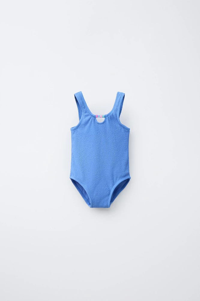 2-6 YEARS/ BEADED ONE-PIECE SWIMSUIT