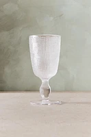 VERRE À VIN RECYCLABLE RELIEF