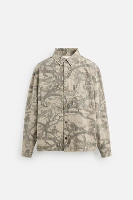 ABSTRACT PRINT OVERSHIRT