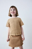POINTELLE KNIT TOP