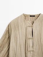 Kimono fluide avec cordons