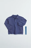 LABEL POLO SWEATSHIRT