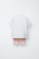 MINNIE MOUSE © DISNEY T-SHIRT AND BIKER LEGGINGS SET