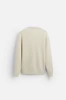 BASIC QUARTER-ZIP SWEATER