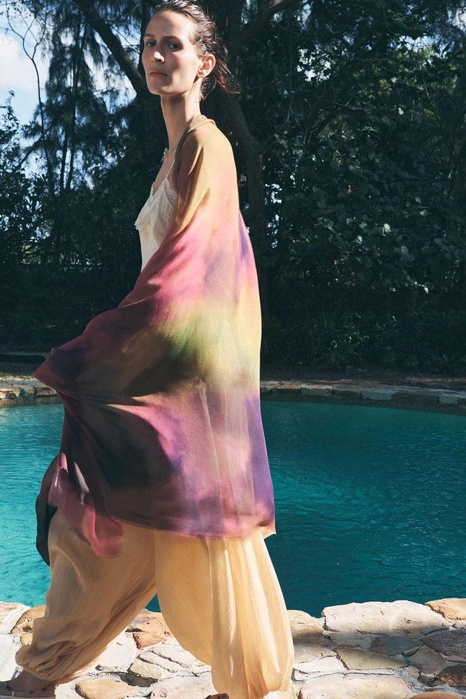 MODAL TIE-DYE PRINTED SCARF