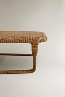 RATTAN MEDITATION STOOL