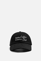 CONTRAST EMBROIDERED CAP