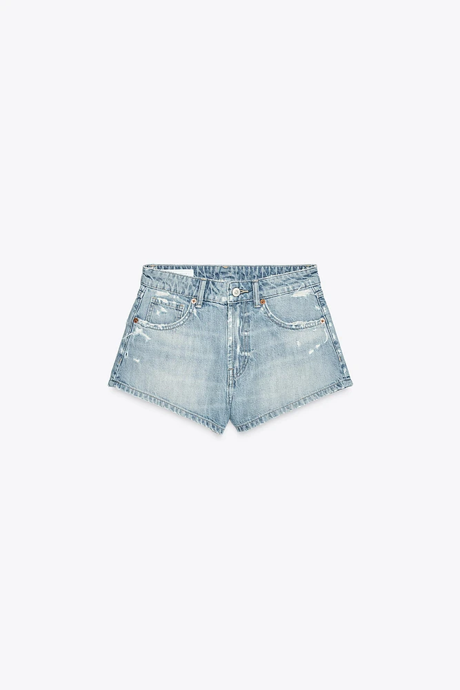 SHORT MINI EN JEAN TRF TAILLE NORMALE