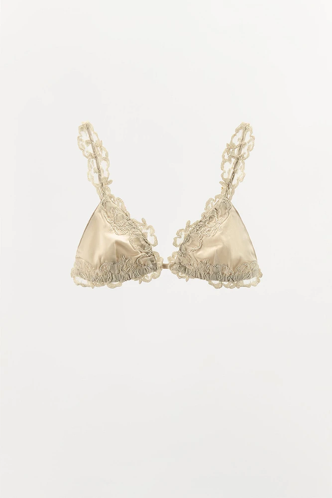 SOUTIEN-GORGE TRIANGLE DENTELLE FANTAISIE