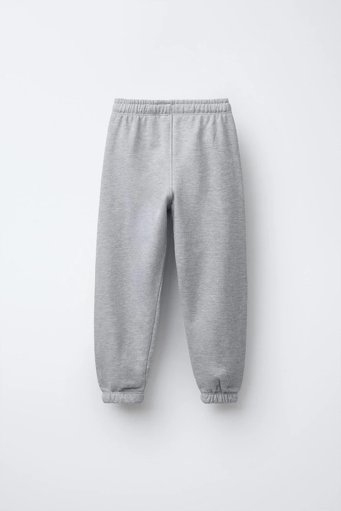 EMBROIDERED TEXT JOGGER PANTS