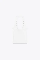 T-SHIRT HALTER ANNEAUX