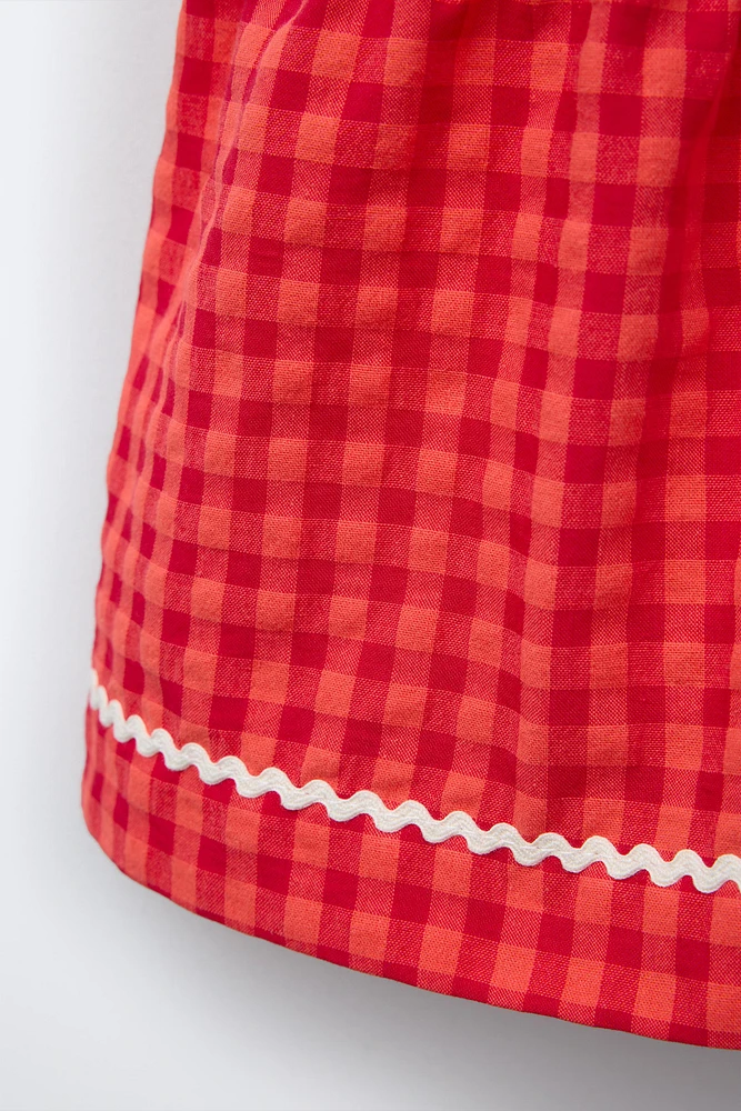 ROBE À CARREAUX ONDULATIONS CASA LAWA © X ZARA KIDS