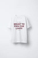 PRINTED SLOGAN T-SHIRT