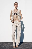 STRAIGHT LEG LONG LENGTH Z1975 JEANS WITH A HIGH WAIST