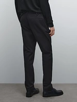 Pantalon slim en coton mélang
