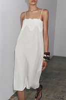 ZW COLLECTION EMBROIDERED STRAP DRESS