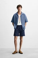 BERMUDA RELAXED FIT SEERSUCKER