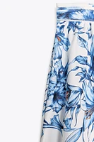 FLORAL PRINT MAXI SKIRT