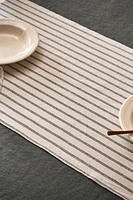 DYED THREAD STRIPED TABLE RUNNER