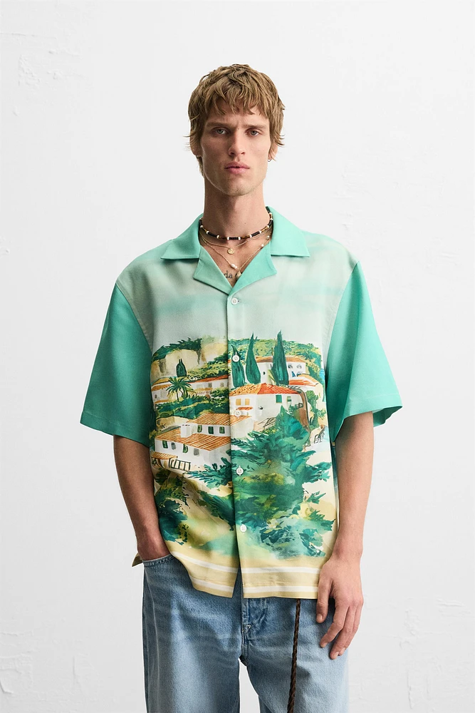 CHEMISE À IMPRIMÉ PAYSAGE
