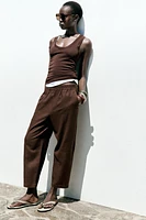PANTALON BOUFFANT AVEC LIN