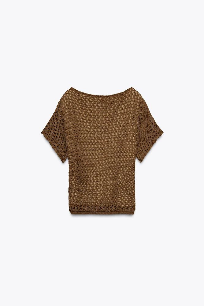 TOP CROCHET TRICOT