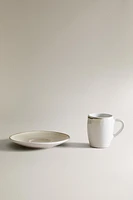 TASSE À CAFÉ ET SOUCOUPE GRÈS